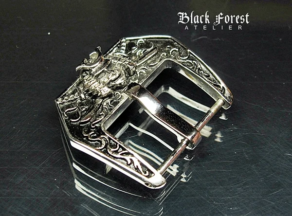 Chrome Plated (Silver color) Samurai Buckle for Seiko, Panerai, Maranez, Sevenfriday – image 4